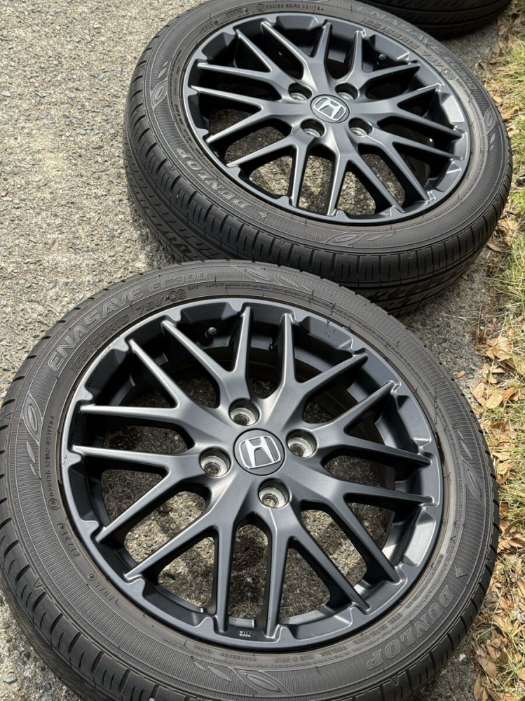 ホンダ純正ホイールN-ONERSの前期165/55R15マットブラックの純正