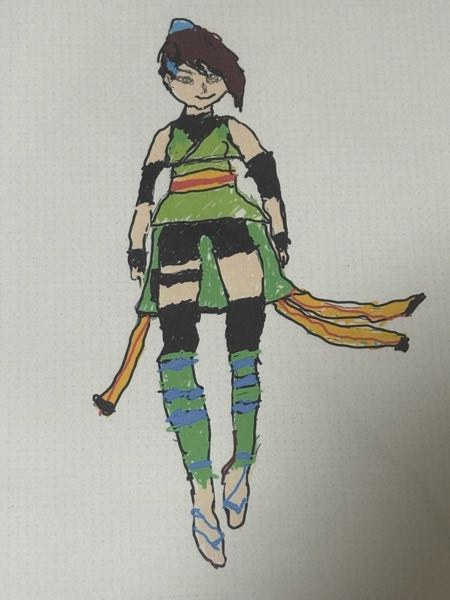 この書いた絵どうですか？イラストのような絵を描きました。どこか