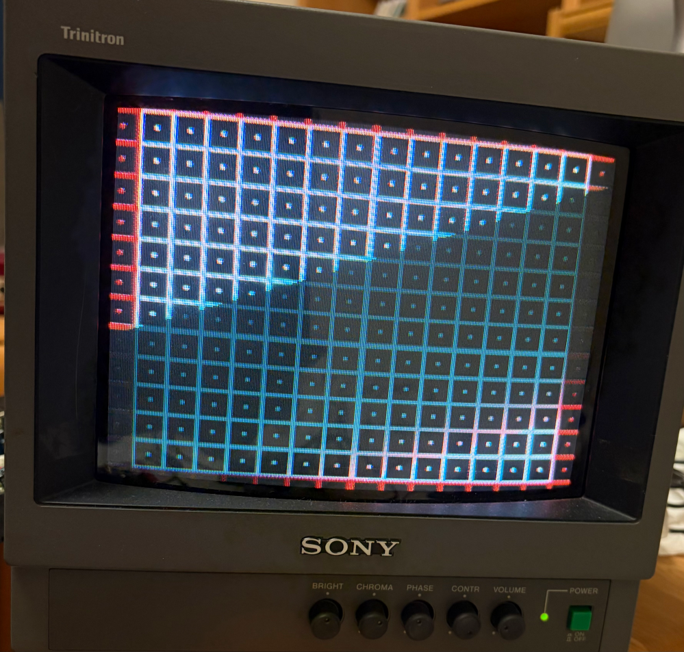 SONYのPVM-9040という業務用ブラウン管の画面を調整しているのですが