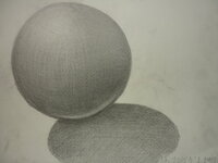 この想像デッサンの評価をお願いします 球 を描きました 費やした時間は約２ Yahoo 知恵袋