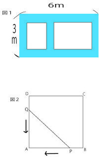 中３ 二次方程式の利用の問題です 図のような長方形の土地に同じ幅 Yahoo 知恵袋