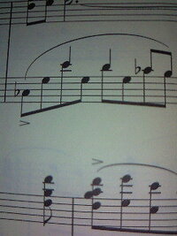 鍵盤を教えて下さい ヘ音記号でフラットが五つｿ ﾗ ｼ ﾚ ﾐに付いて Yahoo 知恵袋