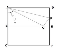 数学の角度問題の解き方 正方形のab Dp Peでｄをｑのところで Yahoo 知恵袋