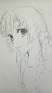 絵の評価ください 姫カット描いてみました 漫画や絵には詳しくないのです Yahoo 知恵袋