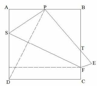 次の画像は芳賀の定理と呼ばれるもので 三平方の定理を証明するものに利用したり Yahoo 知恵袋