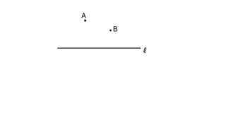 中学数学の作図の問題です 図のように2点ａ ｂと直線ℓがあります 直線ℓ Yahoo 知恵袋