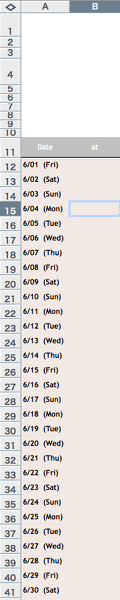 エクセルのリスト型データを一か月カレンダーに反映したい Yahoo 知恵袋