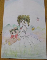 水彩絵の具での花畑の塗り方について質問です ピンクの花畑が夕日に染まってい Yahoo 知恵袋