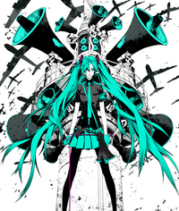 大きい画像を探しています 三輪士郎さん作の初音ミク 恋は戦争 のpcの壁紙サ Yahoo 知恵袋