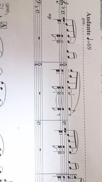 ピアノの楽譜で左手がト音記号の方に書かれています この場合はト音記号読みで弾 Yahoo 知恵袋