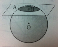 中3数学です半径8cmの球oを 中心oから6cmの距離にある平面で切 Yahoo 知恵袋