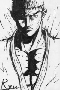 100枚 絵の評価お願いします 筆ペンで描きました 中２です Yahoo 知恵袋