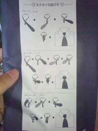 ネクタイの結び方なんですけどプレーン ノットウインザー ノットセミウ Yahoo 知恵袋