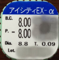 このコンタクトケースに書いてある数字の意味を教えてください ちなみに Yahoo 知恵袋