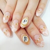 イニシャルネイルに関して 薬指のような丸い土台の上にイニシャルはどうやって Yahoo 知恵袋