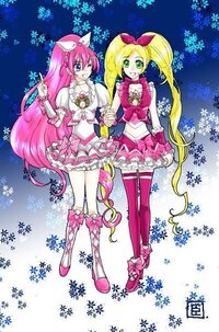 スイートプリキュアで 下の画像はメロディとリズムが衣装と髪型を交換し Yahoo 知恵袋