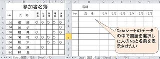エクセルで参加者名簿からデータを検索 抽出して別シートに表示させよう Yahoo 知恵袋
