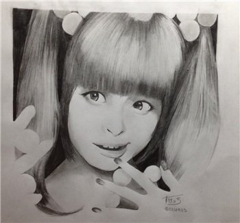 リアルな似顔絵の描き方 - シャーペンや鉛筆で、画像のような、写真と 