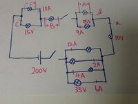 中学理科の電気の問題です 教えて下さい 問題 図の回路図において 電流a B Yahoo 知恵袋