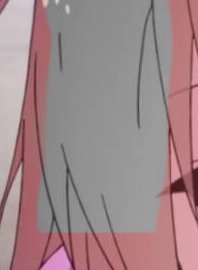 GIMP髪色変更 - 画像の髪色を黒に変更しようと思ったのですが何度 