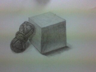 今日描いたデッサンです 具体的なアドバイスお願いします 立方体と赤色の毛 Yahoo 知恵袋