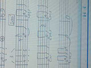 ギターtab譜に載っている点とmと平行四辺形のような記号はどうゆう意 Yahoo 知恵袋