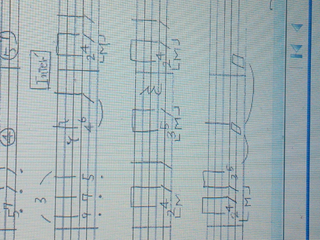 ギターtab譜に載っている点とmと平行四辺形のような記号はどうゆう意 Yahoo 知恵袋