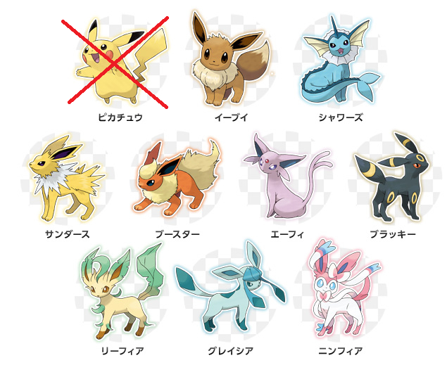 ポケモンイーブイの進化系でどれが一番好きですか？ - ブースターサン