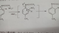 ｐアセトトルイジンのニトロ化について質問ですニトロ基の配向性でニトロ基がメタの Yahoo 知恵袋