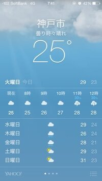 Iphoneの天気の画面の背景が動かなくなったんですけど動かしかたわ Yahoo 知恵袋