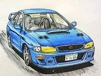 頭文字dに登場する藤原文太の搭乗するgf Gc8インプレッサwrxタ Yahoo 知恵袋