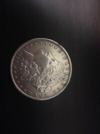 アメリカの1889モルガン1ドル銀貨が手元にあります。これが本物かレ