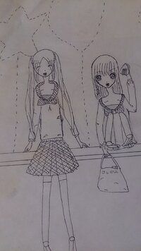 絵の評価お願いします。小学3年生の漫画家志望の娘が描いた絵です