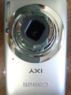 使っていたキヤノンのカメラIXY630が「レンズエラーを検知しました