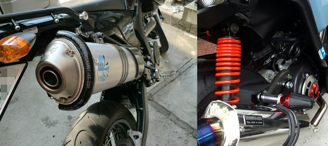 バイクマフラーのガードパーツについて自分はZX－14Rに乗っている