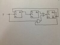 非同期式5進カウンタをjk F Fで設計した時 画像のような回路図になると思い Yahoo 知恵袋