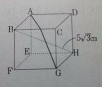 対角線の長さが5 3cmである立方体について 次の問いに答えなさい 立 Yahoo 知恵袋