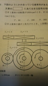 歯車の問題でさっぱり分かりません 誰か分かるかたよろしくお願いします Yahoo 知恵袋