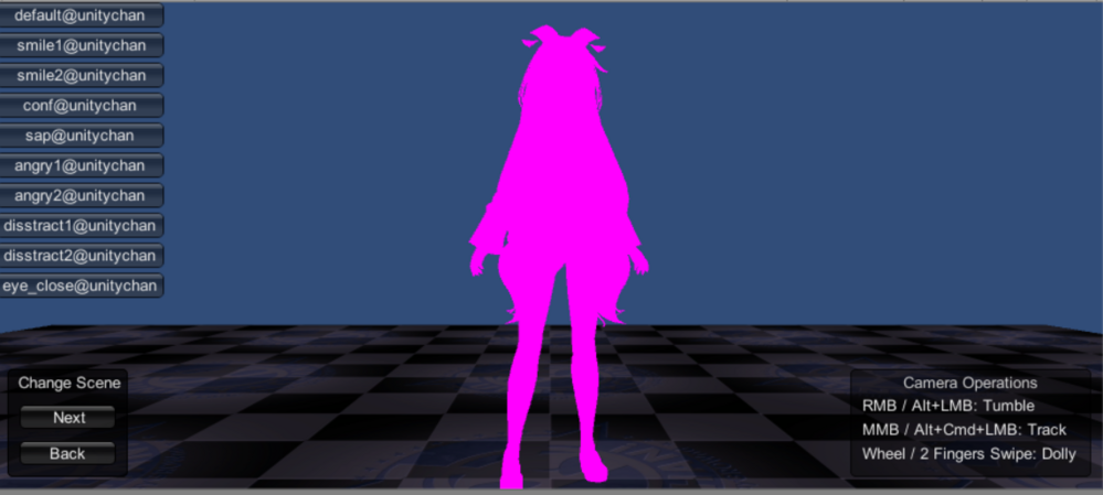 unityをいじっていたら、unityちゃんが紫色になってしまいまし 