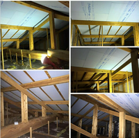 暑さ対策の為 Diyで屋根裏に断熱材料を張りました ほとんどは垂木間の間に埋めて 教えて 住まいの先生 Yahoo 不動産