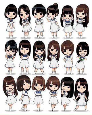 このイラストは乃木坂46のメンバーらしいです 高山の左と秋元の右にい Yahoo 知恵袋