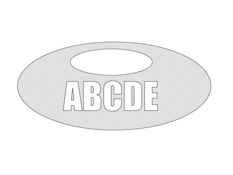 図形内に斜線を引きたいです。イラストレーターCS３を使っています 