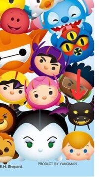 ツムツムのパズル 赤い矢印で示してあるキャラクターの名前が分から Yahoo 知恵袋