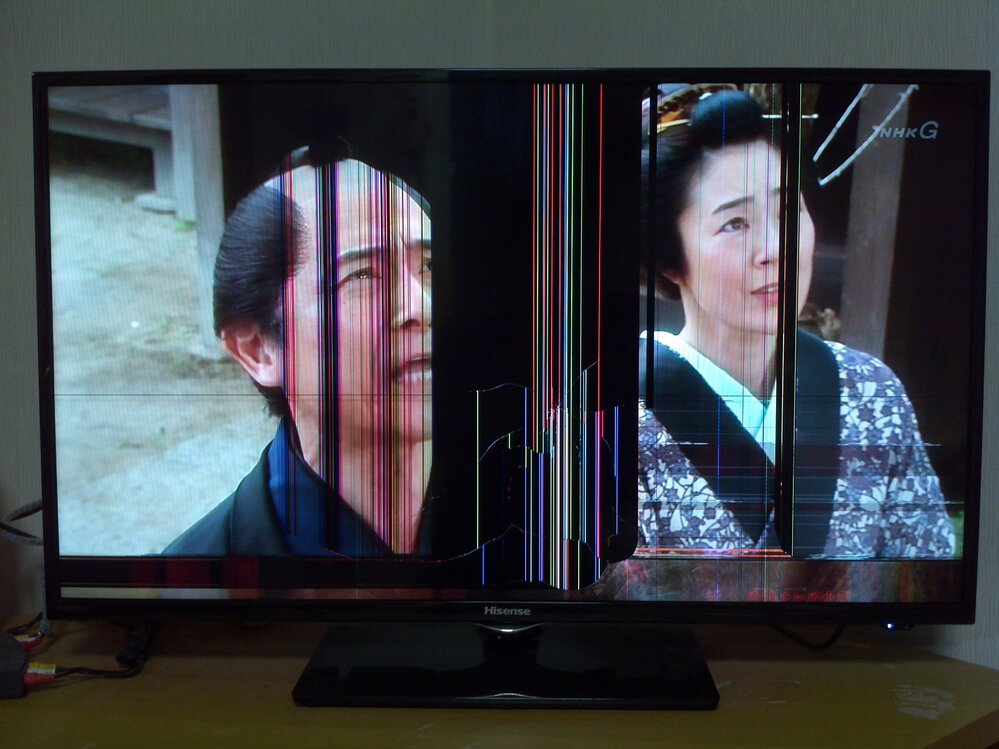 激安単価で テレビ ハイセンス 画面が壊れてる 3年保証あり！ テレビ