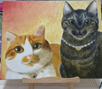 油絵初心者です 年前の高校の時の画材を引っ張りだし 飼い猫 Yahoo 知恵袋