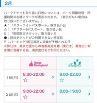 ディズニーリゾートの運営時間についての質問です 2月1日にディズニー Yahoo 知恵袋