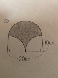 色のついた部分の面積を求めなさい ただし 円周率はpとします この問 Yahoo 知恵袋