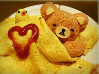 このオムライス可愛い かわいい 食べるの戸惑います Yahoo 知恵袋