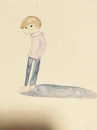 水彩色鉛筆って難しいですね 水彩色鉛筆での初描き一松が可哀想になってきました Yahoo 知恵袋