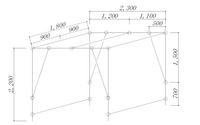 単管足場h 5 0 建地l 1 0 布l 1 0 腕木l 0 Yahoo 知恵袋